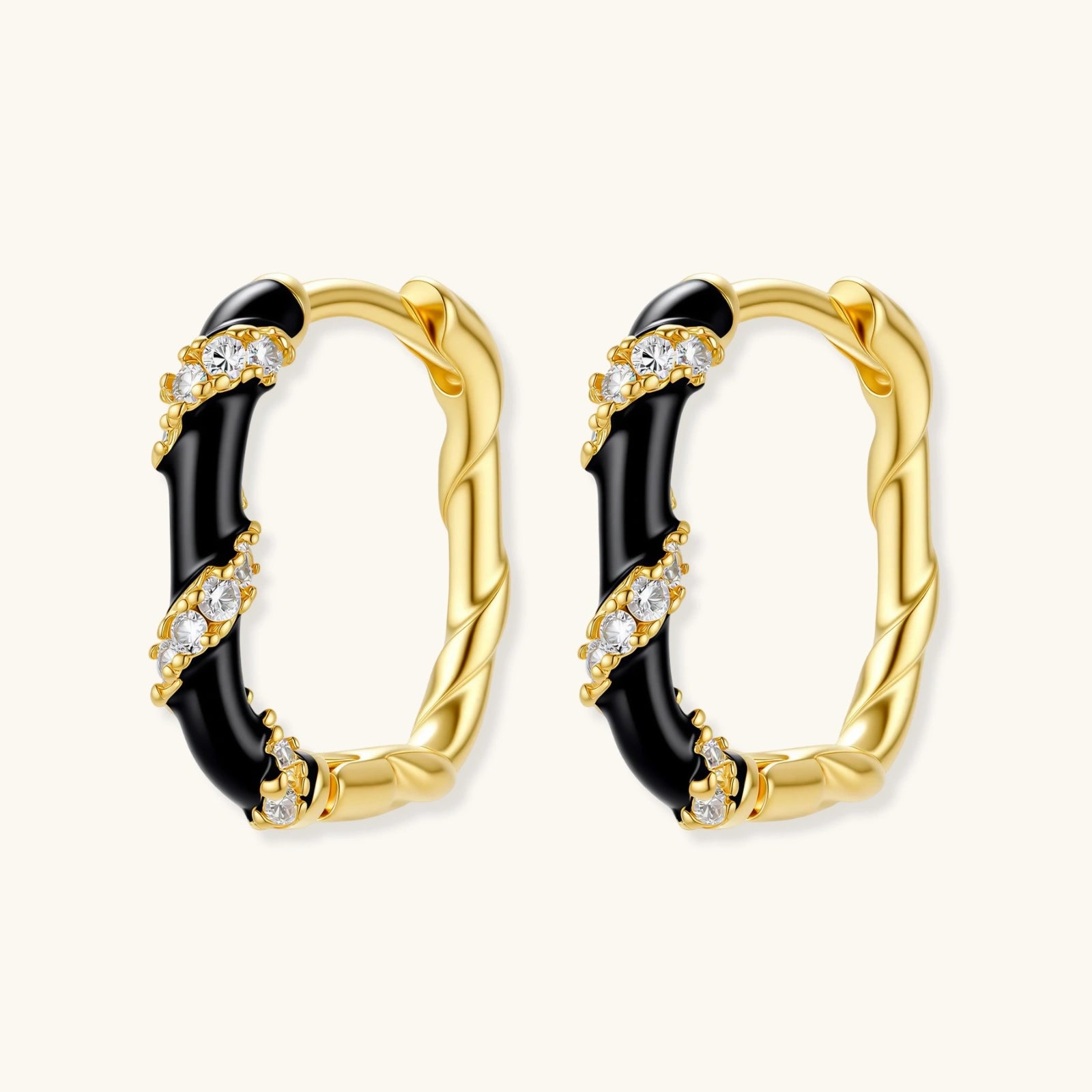 Midnight Stripe Hoops