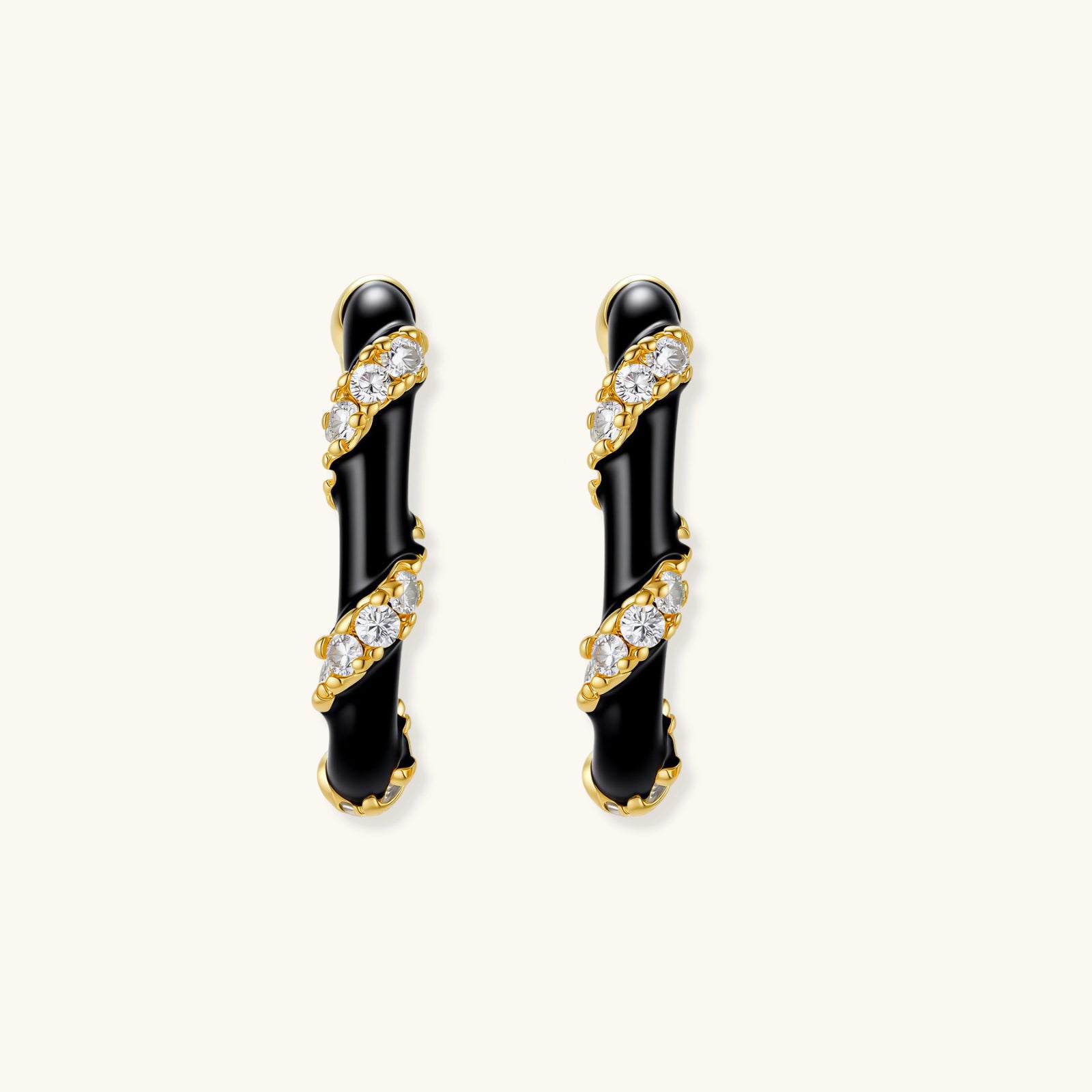 Midnight Stripe Hoops