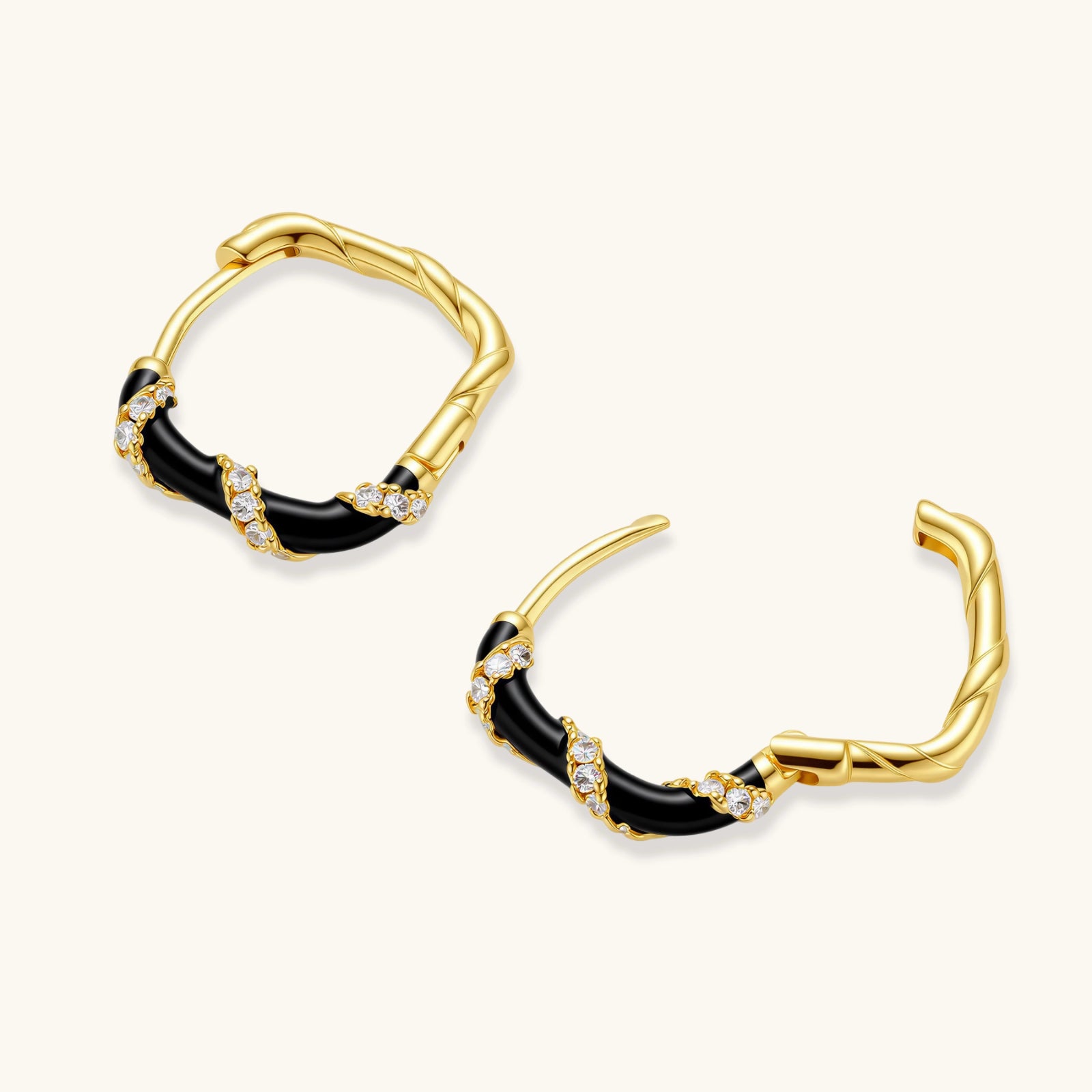 Midnight Stripe Hoops